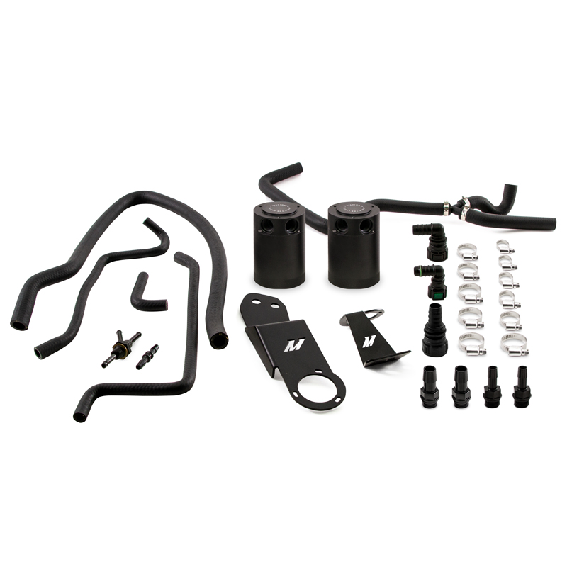 Mishimoto — Mishimoto 2013+ Cadillac ATS 2.0T Baffled Oil Catch Can Kit - Black
Oil Catch Can Kit - view 9